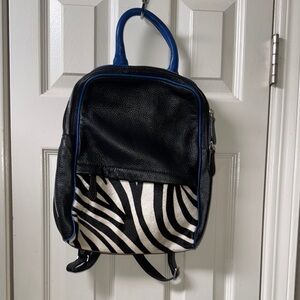 Chic Black and White Zebra Print Backpack